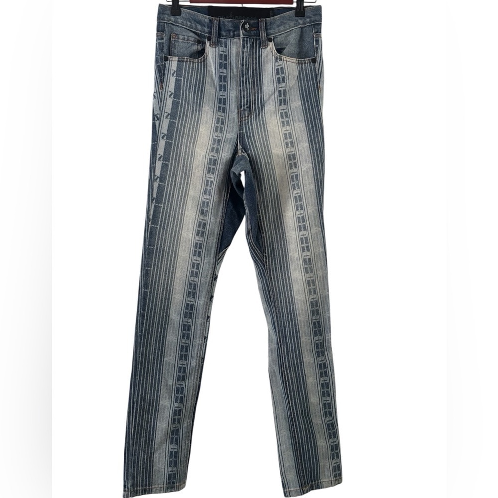 One Teaspoon Washed patterned High Waist Skinny Jeans NWT